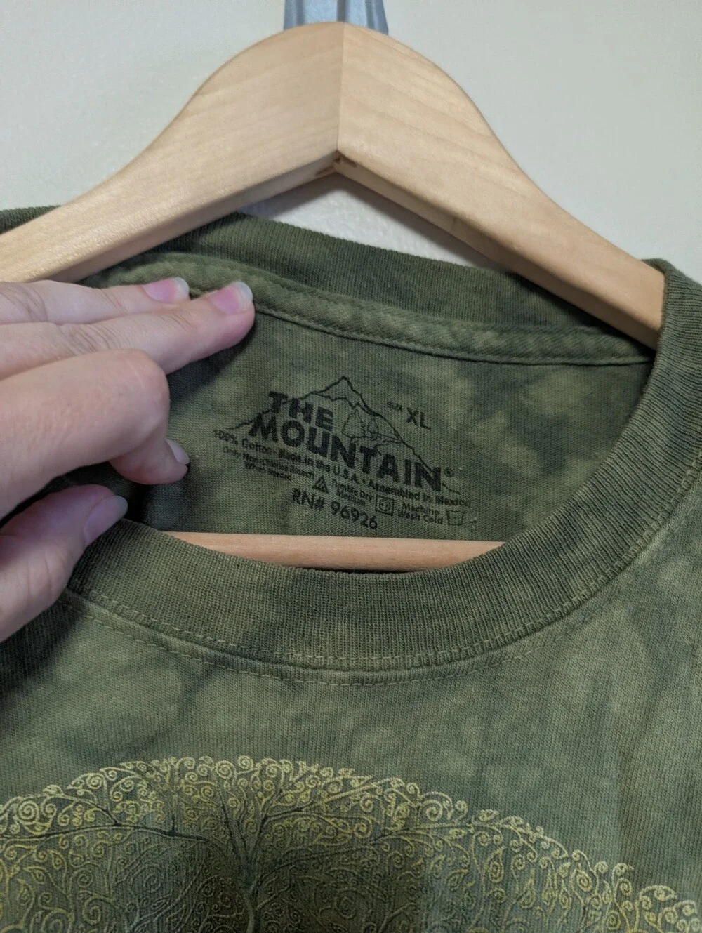 The Mountain Celtic Tree of Life Tie Dye Graphic Tee XL